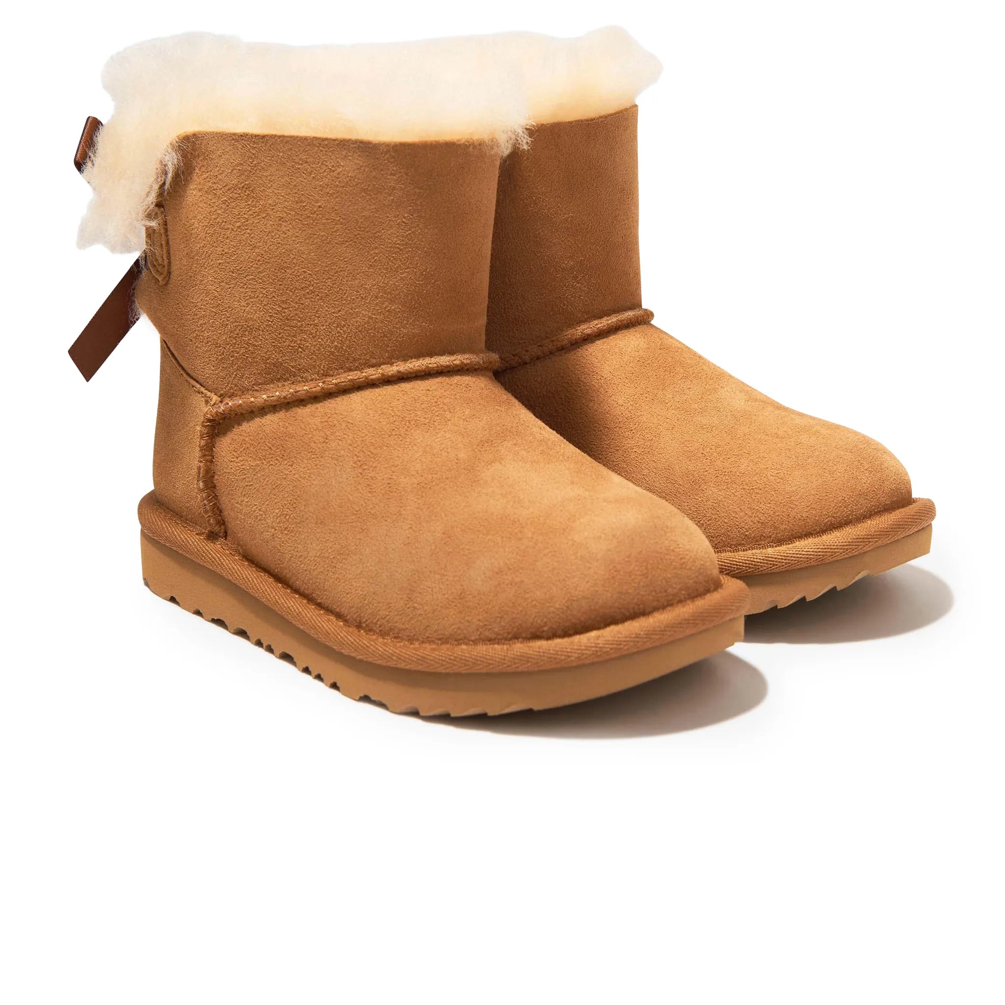 UGG Mini Bailey Bow II Girls Brown Boots Secondary image