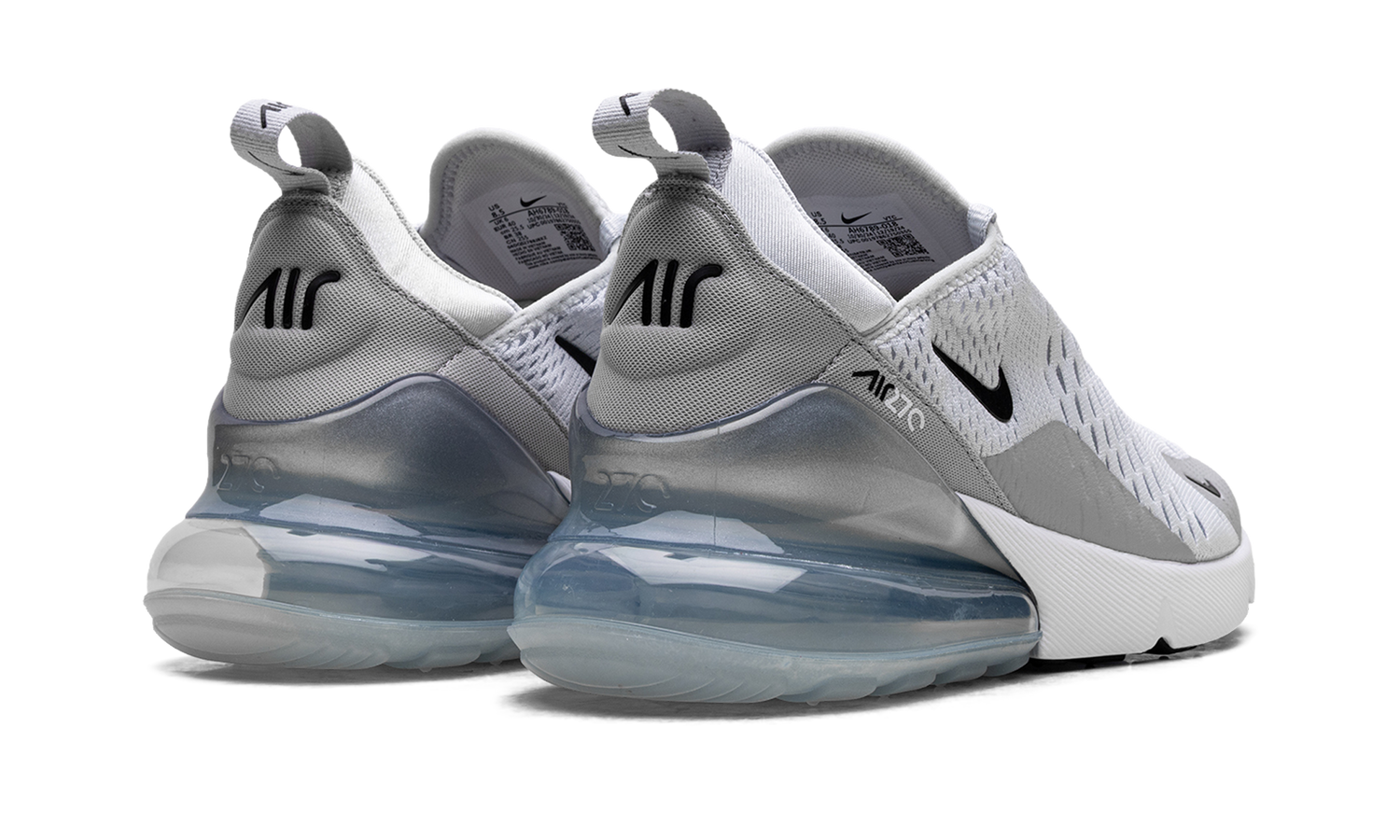 Air Max 270 WMNS "Pure Platinum Light Smoke Grey Metallic Silver Black" AH6789 018