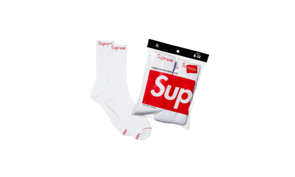 Hanes Crew Socks (4 Pack) "White" SU25398