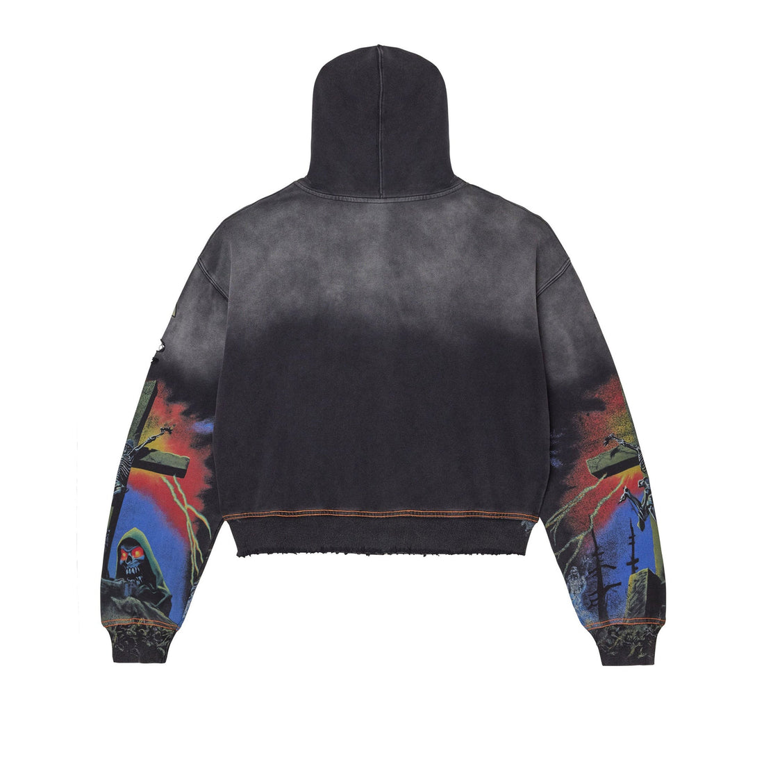 Vale Forever Damned Big Zip Up Hoodie Black