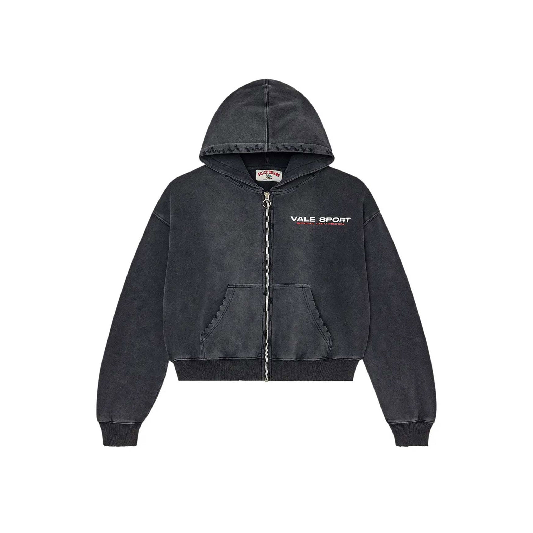 Vale Forever Staple Zip Up Hoodie Black