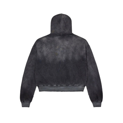 Vale Forever Vendetta Distressed Zip Up Hoodie
