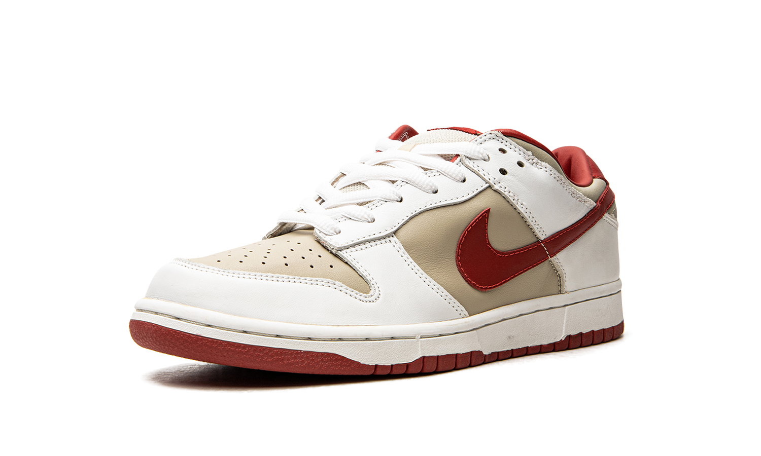 DUNK LO PRO MNS WMNS "Light Stone Varsity Red" 302517 161