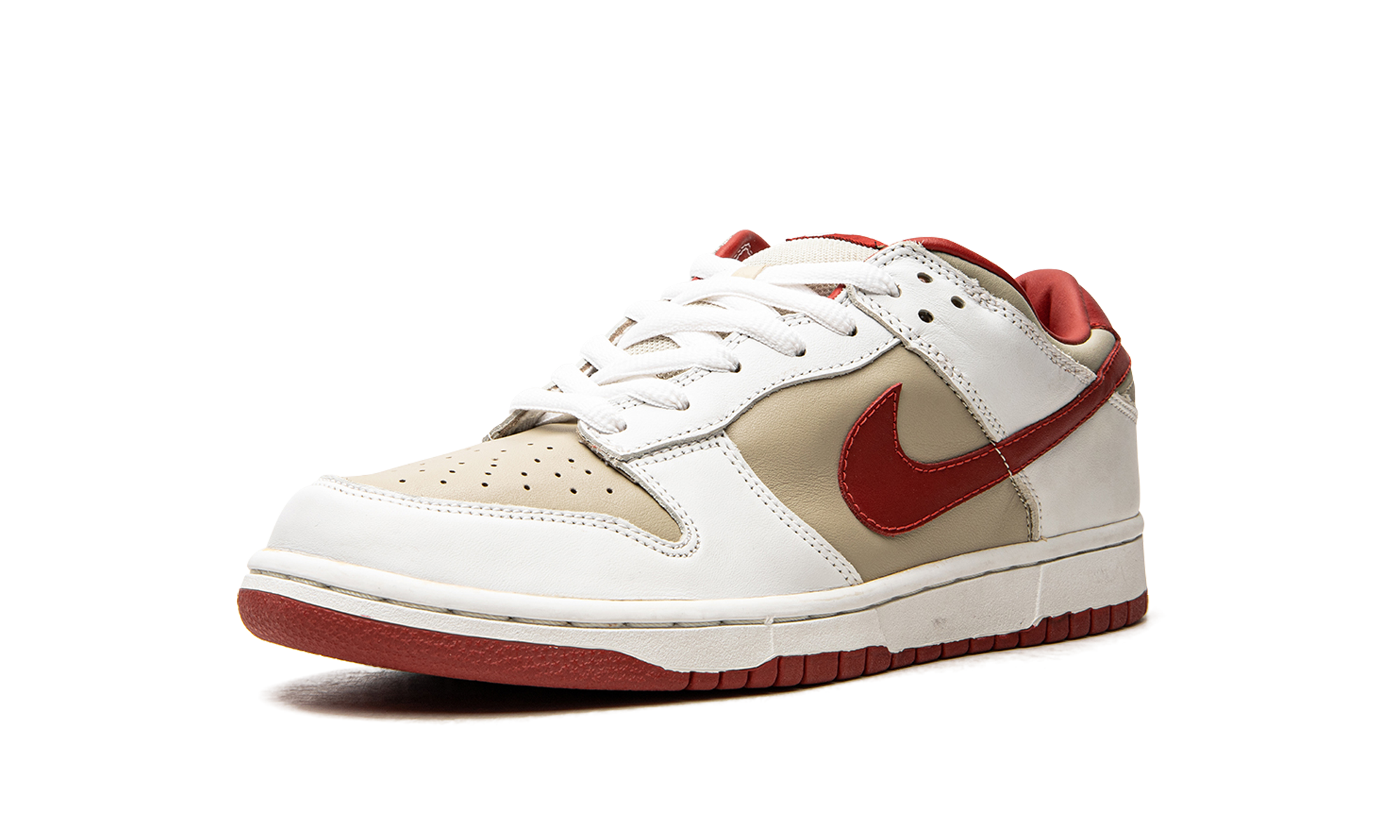 DUNK LO PRO MNS WMNS "Light Stone Varsity Red" 302517 161