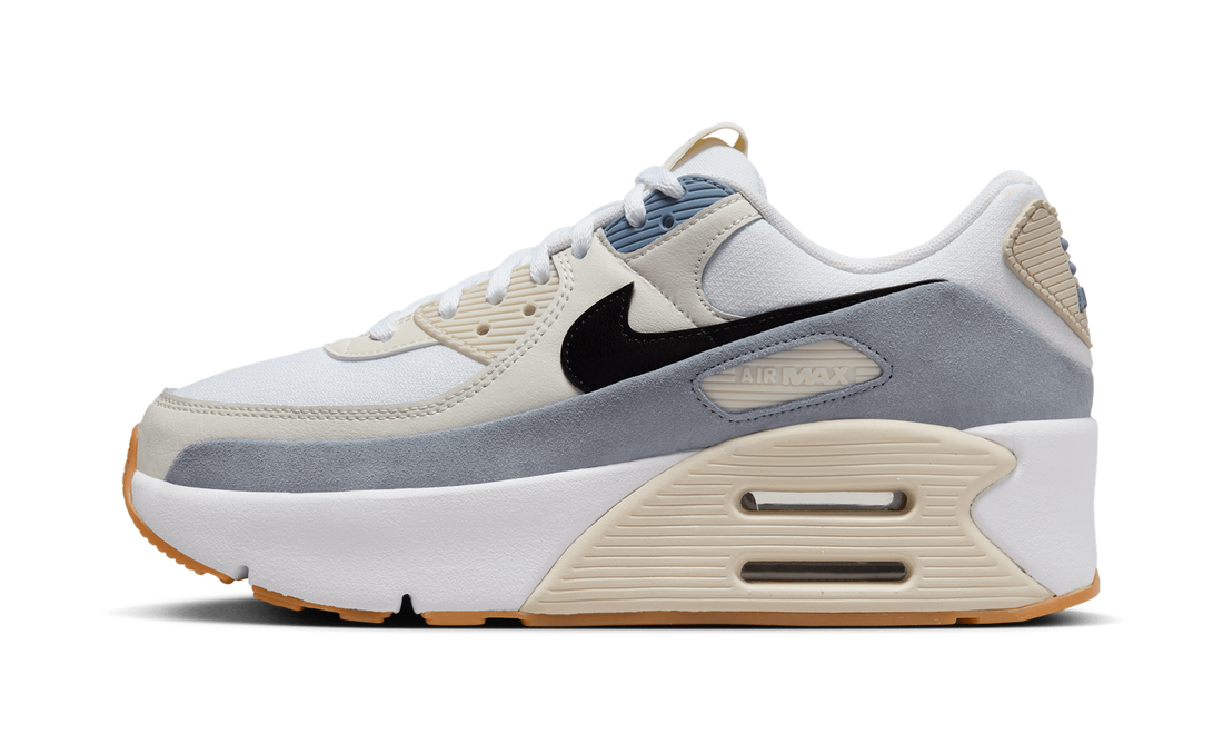 Air Max 90 LV8 WMNS "White Ashen Slate Light Orewood Brown Black" FD4328 106