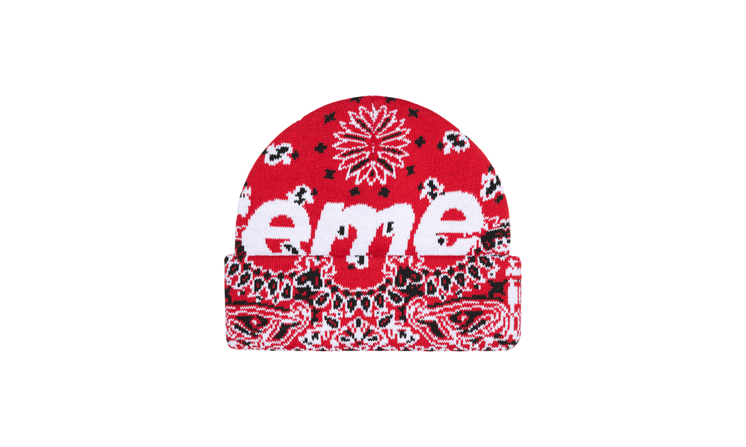 Bandana Big Logo Beanie "FW24 - Red Bandana" SU898