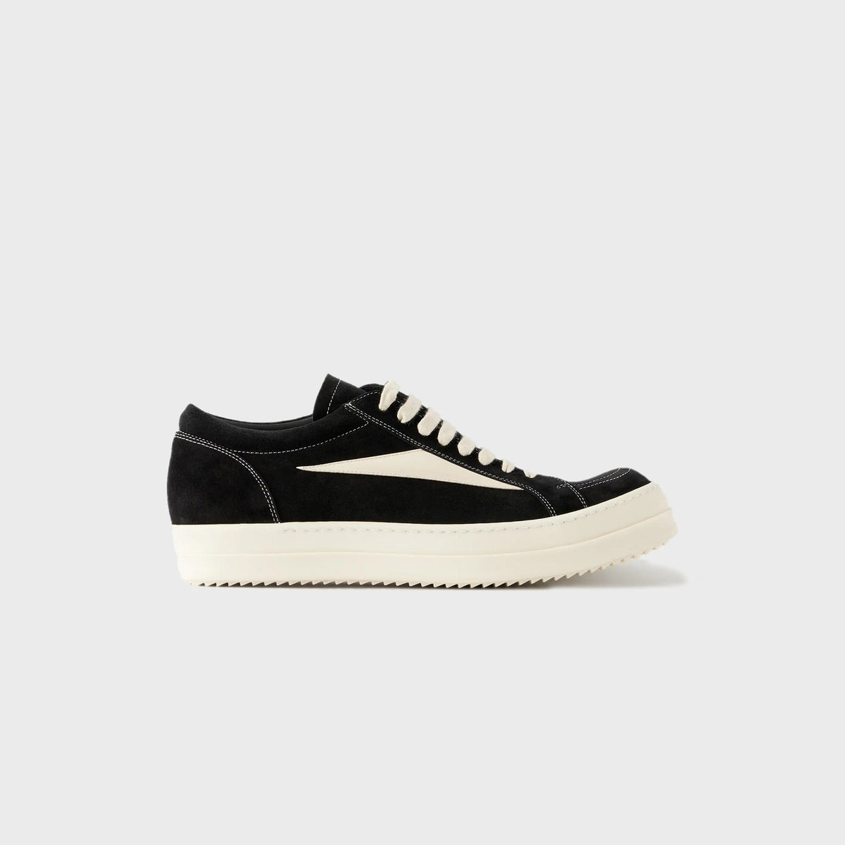 Rick Owens Vintage Sneaks – Black / Milk Main image