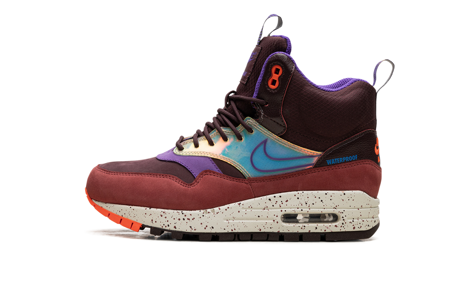 AIR MAX 1 MID SNEAKERBOOT WMNS "Deep Burgundy Iridescent" 685269 600