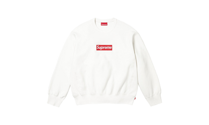 Washed Box Logo Crewneck "SS25 - White" SU25159