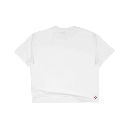 Commons Blank Star Embroidered Tee White