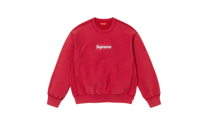 Washed Box Logo Crewneck "SS25 - Red" SU25157