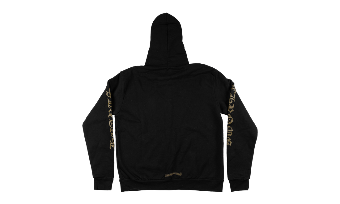 Vertical Logo Zip-Up Hoodie "Black/Olive" CHRM0852