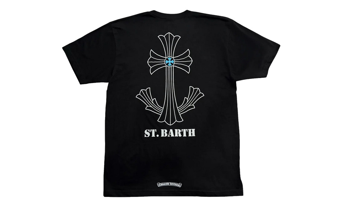St. Barth Exclusive Cross Logo T-Shirt "Black" CHRM1543