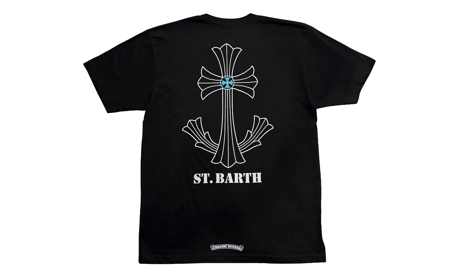St. Barth Exclusive Cross Logo T-Shirt "Black" CHRM1543