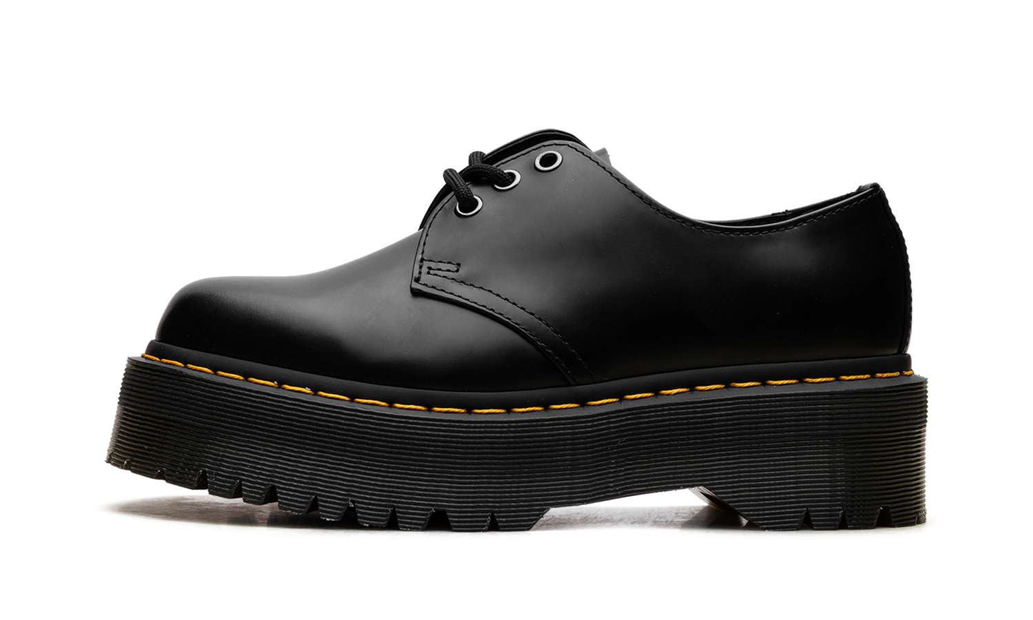 1461 Quad Polished Smooth Leather Derby "Black" 25567001
