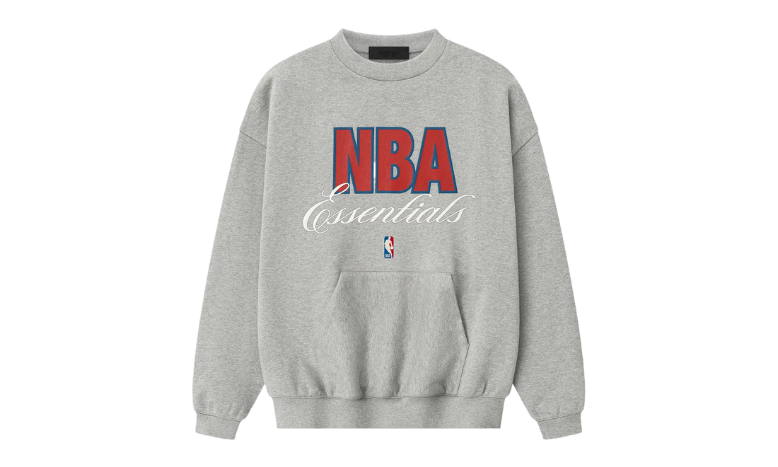 Essentials NBA 90s Crewneck Sweatshirt "Concrete Heather" 192NB256803F