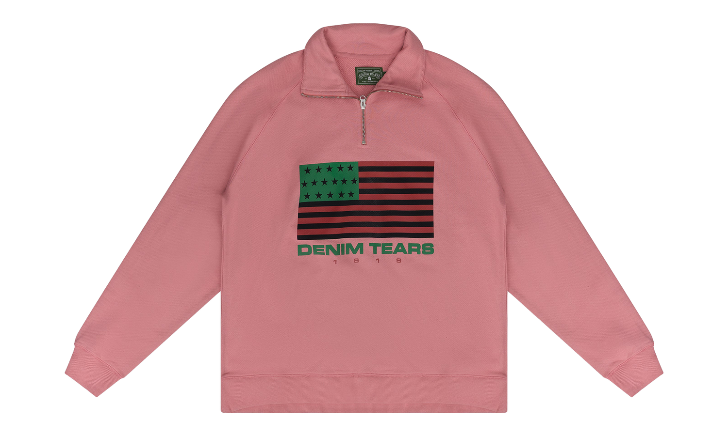 1619 Quarter Zip Sweater "Pink" DT746