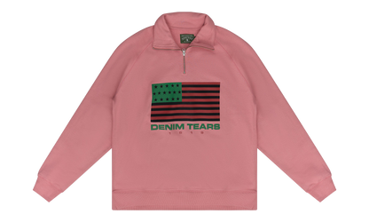 1619 Quarter Zip Sweater "Pink" DT746