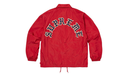 Old English Arc Coaches Jacket "FW25 - Red" SU26628