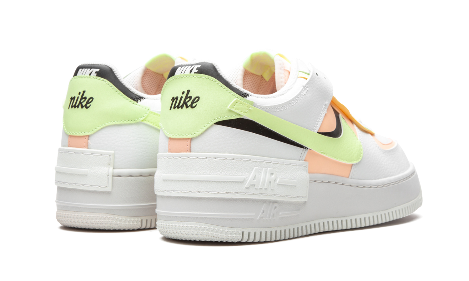 AIR FORCE 1 SHADO MNS WMNS "White / Barely Volt / Crimson Tint" CI0919 107
