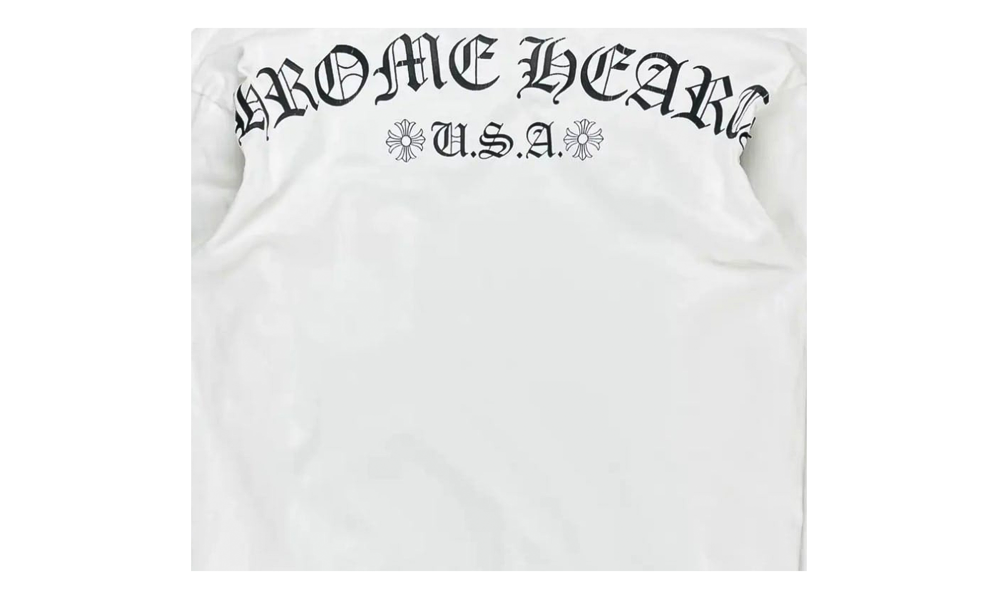 U.S.A Shoulder Logo Long Sleeve Shirt "White" CHRM1608
