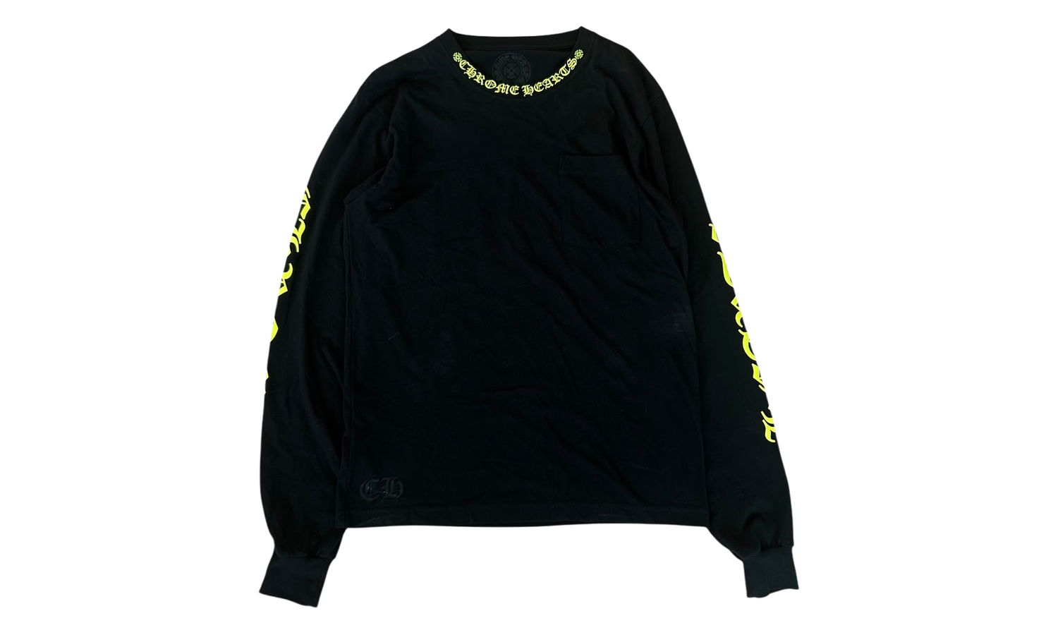 Neck Logo Longsleeve T-Shirt "Black / Yellow" CHRM0748