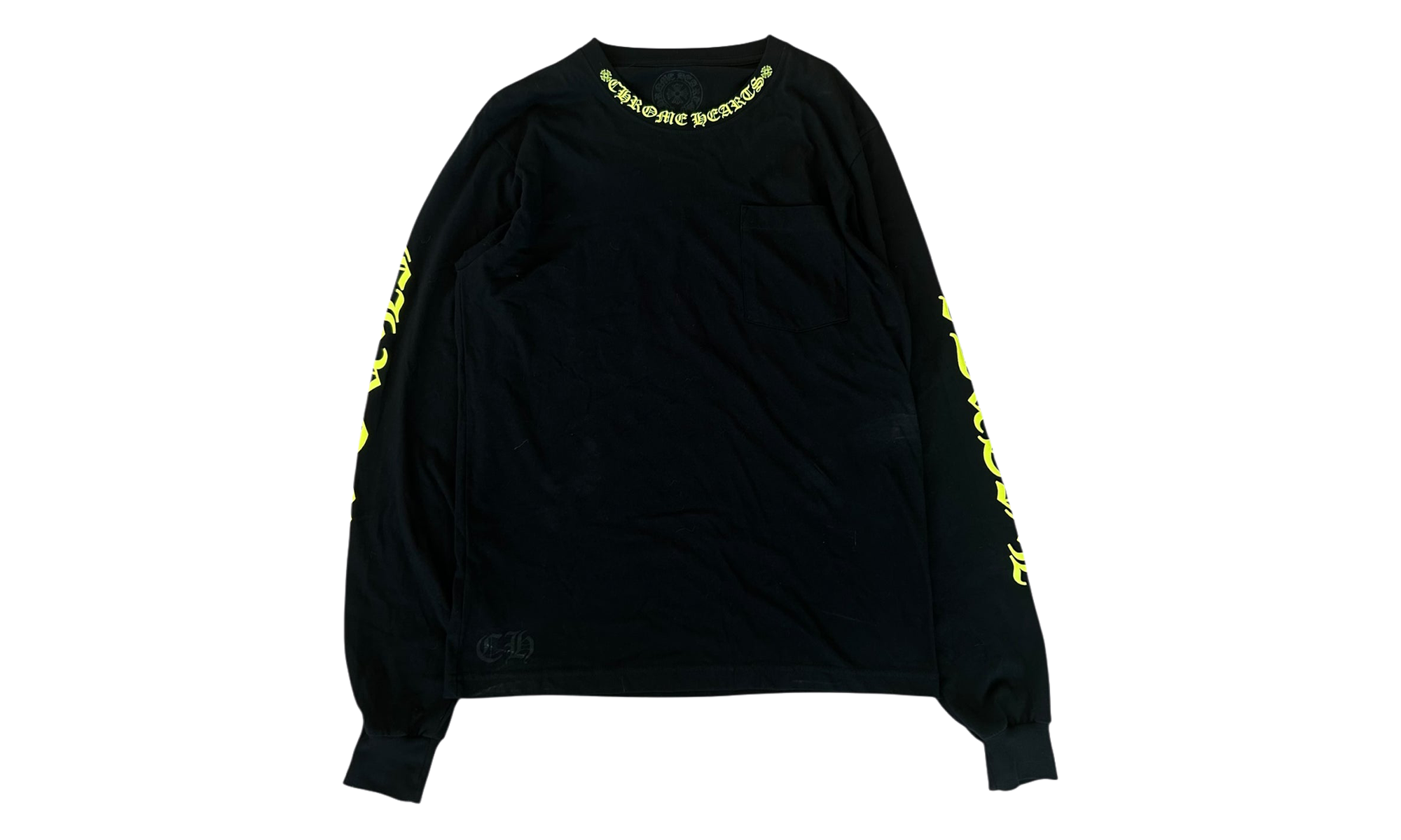 Neck Logo Longsleeve T-Shirt "Black / Yellow" CHRM0748