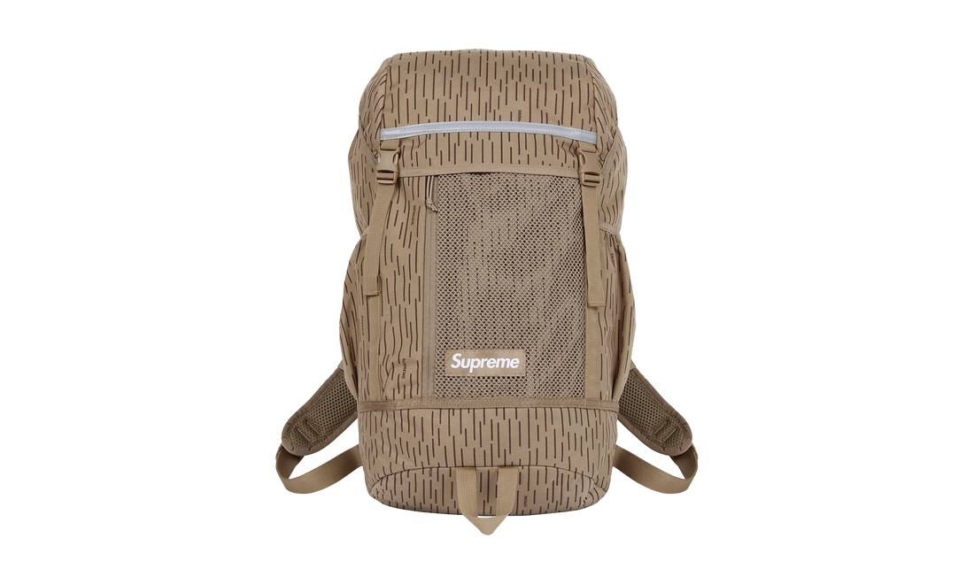 Supreme Logo Backpack "FW24 - Tan Raindrop" SU25622