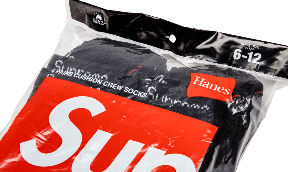 Hanes Socks (4) "Black" SU2010