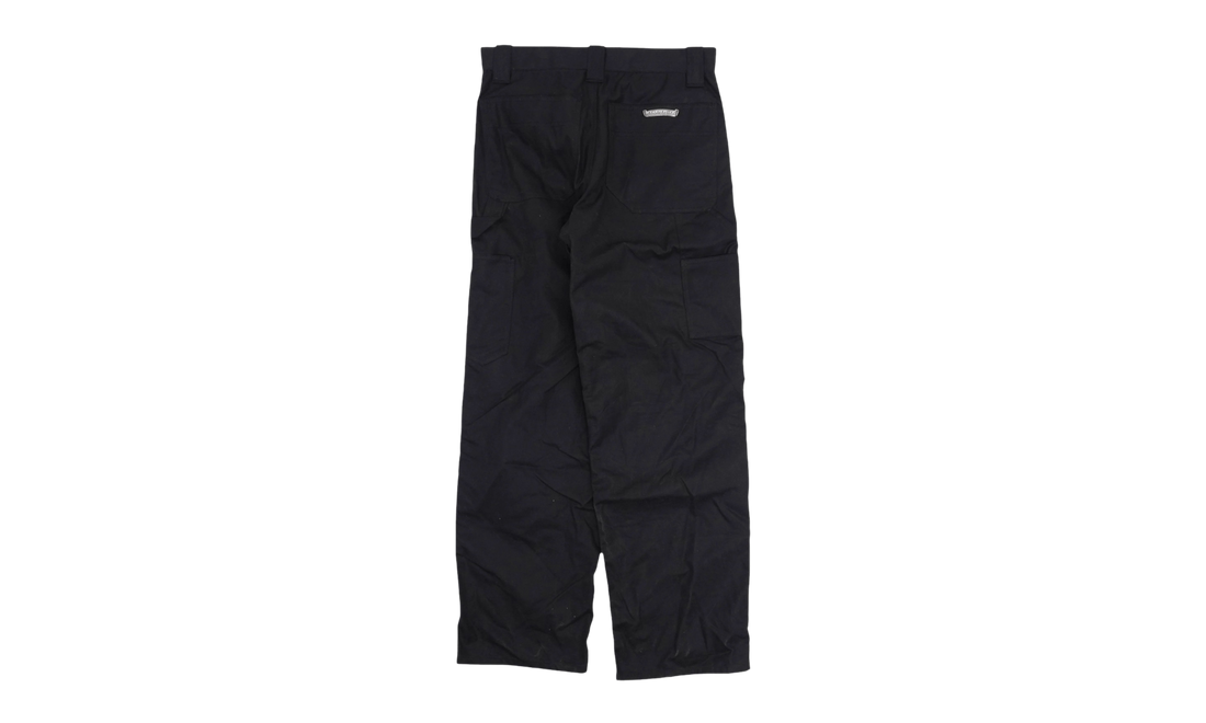 Waxed Double Knee Carpenter Pants (Double Hardware) "Black" CHRM1717
