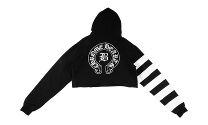 BELLA HADID CROPPED HOODIE WMNS "BLACK" CHRM1288